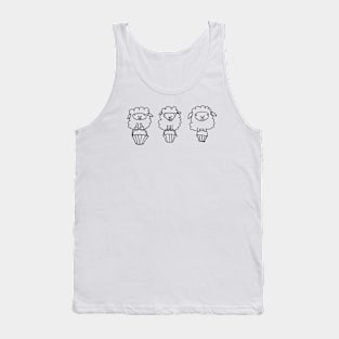 Easter Lambs Trio Tank Top